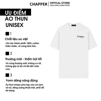 Áo thun nam nữ CHAPPER X, định lượng 280gsm thoáng mát, form unisex - APCP047