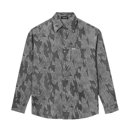 Áo sơ mi nam CHAPPER, vải dệt cao cấp hiệu ứng rách loang bụi bặm chính hãng - SMCP006