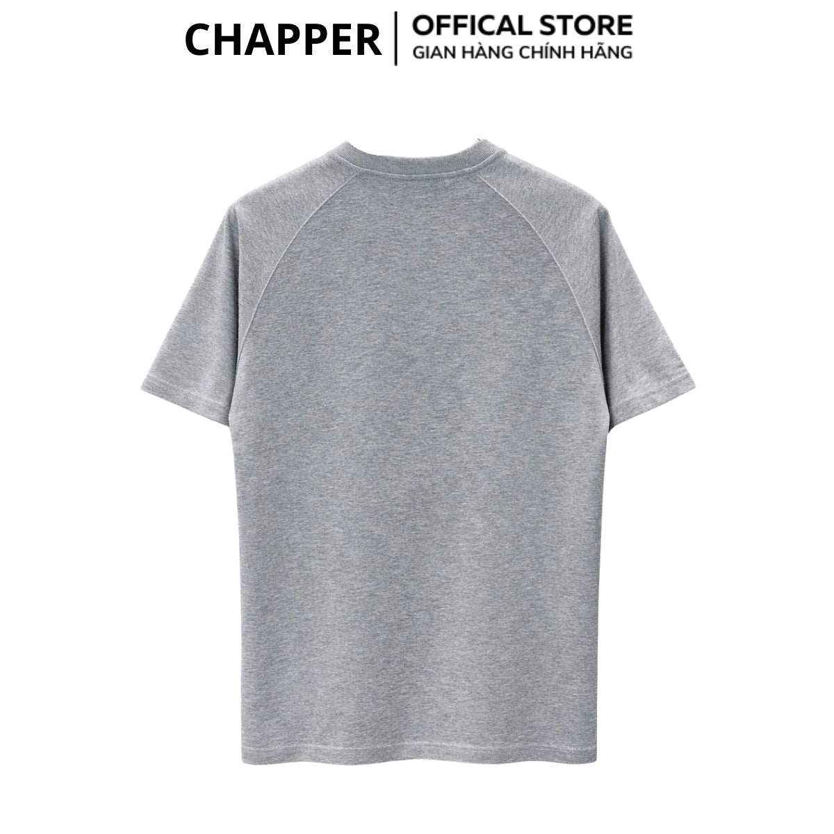 Áo thun nam CHAPPER vai chéo form Regular, vải cotton cao cấp, định lượng 250gms - APCP036