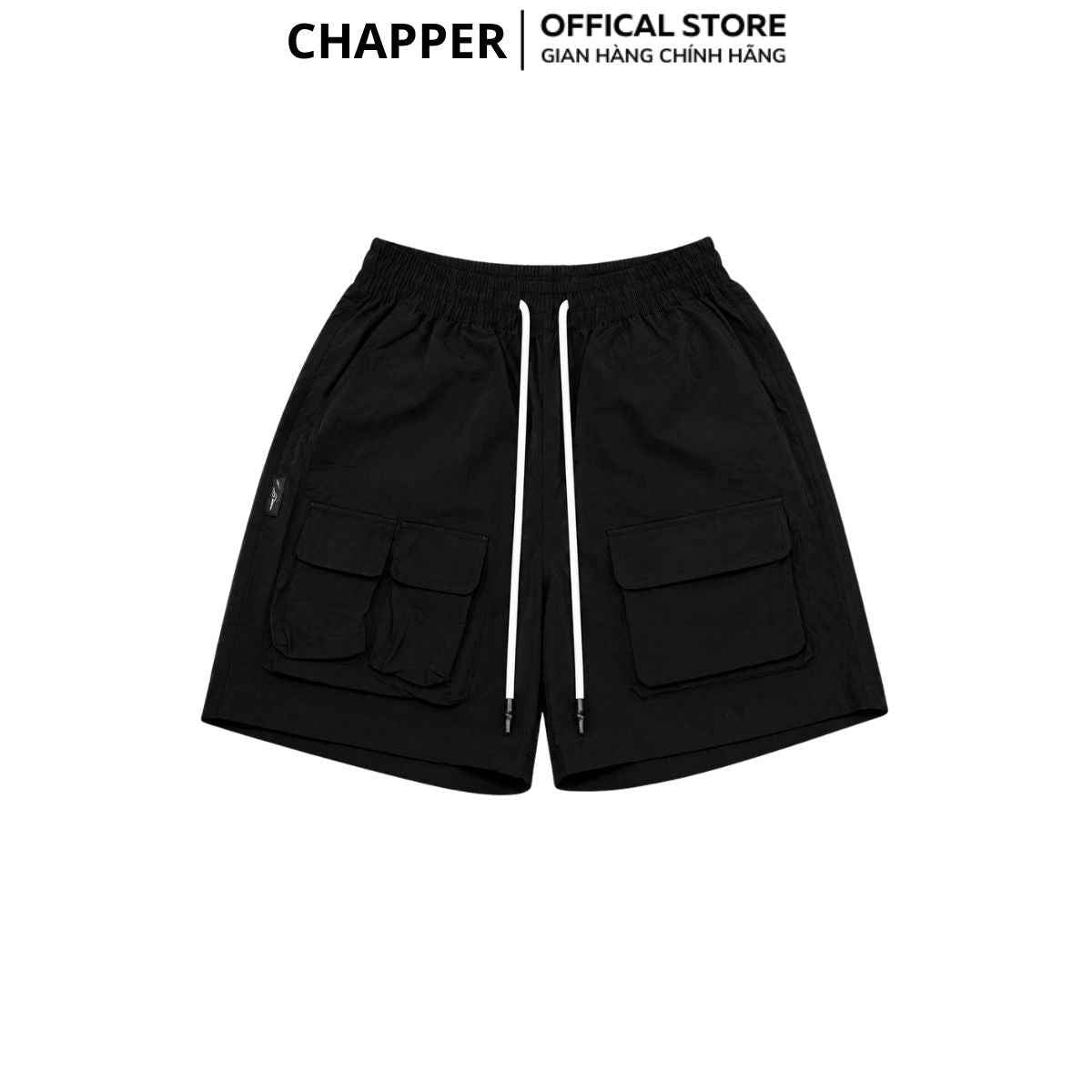 Quần short gió Chapper 2 lớp cao cấp, phiên bản túi hộp - QSCP014