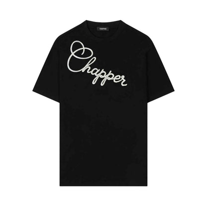 Áo thun nam nữ CHAPPER thêu slogan chéo, định lượng 280gsm thoáng mát, form unisex - APCP045