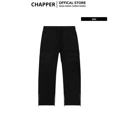 Quần Cargo Pant CHAPPER chất kaki túi hộp ống suông khóa zip - QCP001