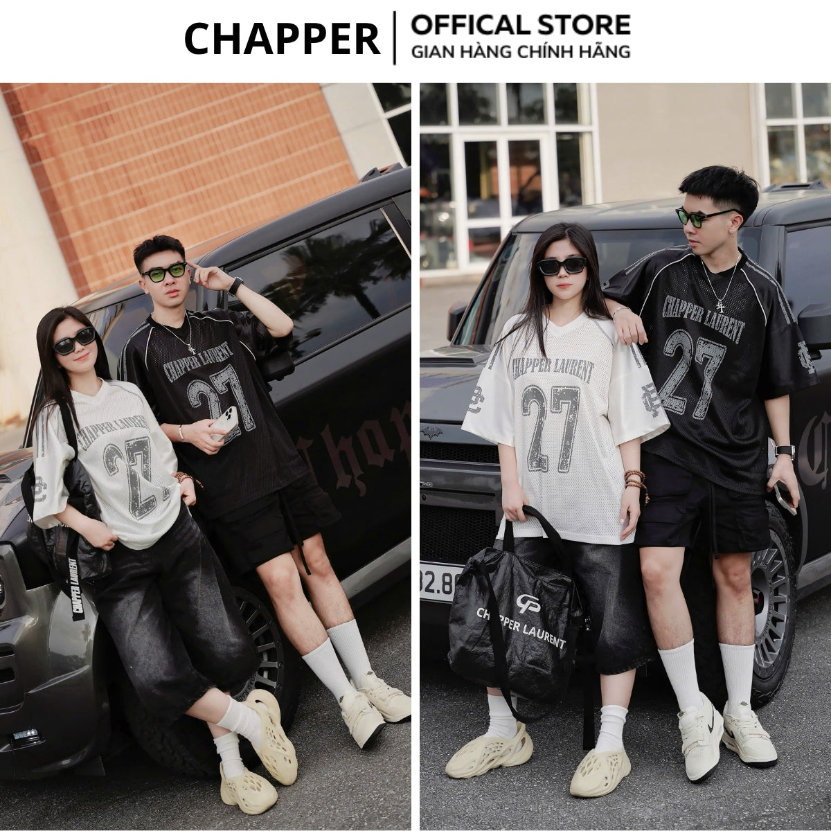 Áo Jersey thương hiệu CHAPPER chất lưới pha vải cao cấp, form unisex rộng rãi thoáng khí cho nam và nữ - APCP033