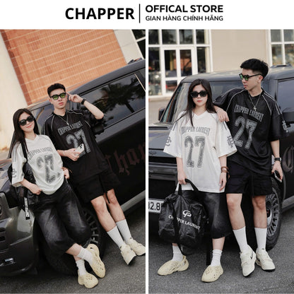 Áo Jersey thương hiệu CHAPPER chất lưới pha vải cao cấp, form unisex rộng rãi thoáng khí cho nam và nữ - APCP033