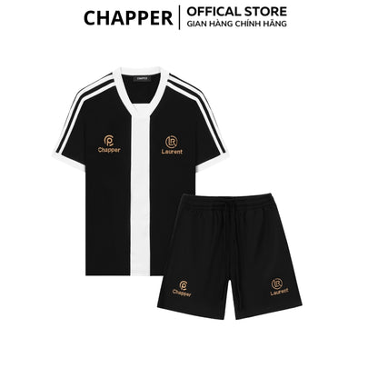 Bộ thể thao CHAPPER chất lạnh cao cấp, họa tiết thêu, form Unisex - BNCP001