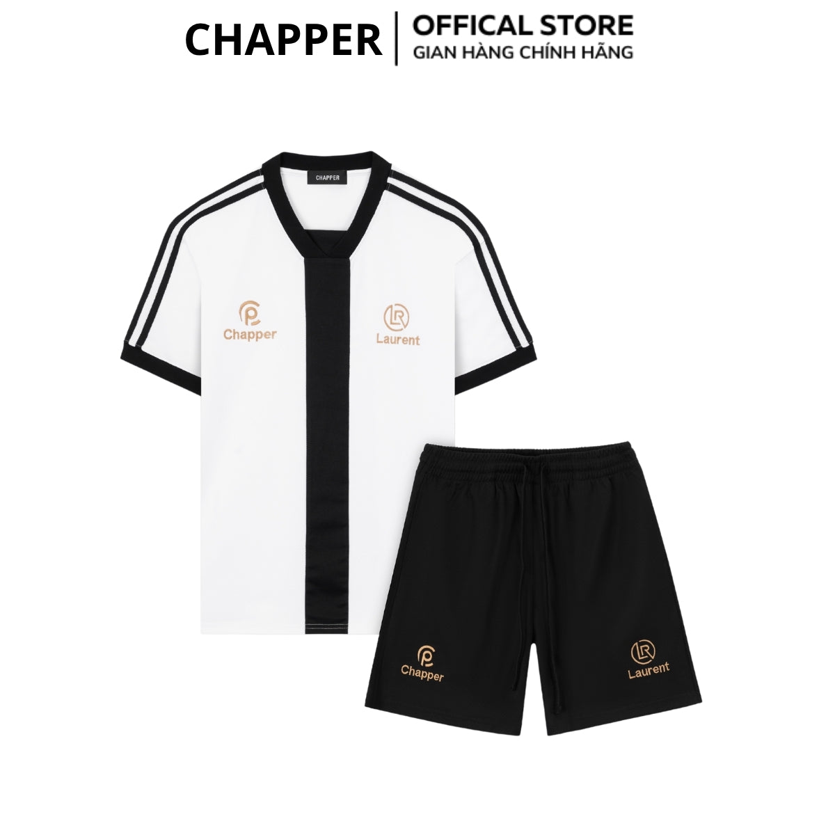 Bộ thể thao CHAPPER chất lạnh cao cấp, họa tiết thêu, form Unisex - BNCP001