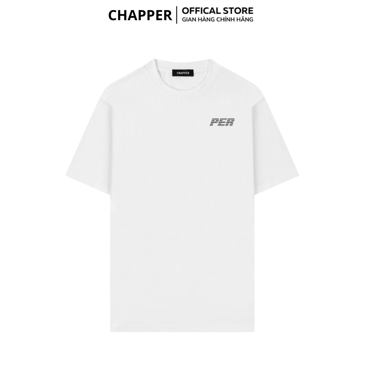 Áo thun nam nữ CHAPPER Striper cao cấp định lượng 280gsm thoáng mát, form unisex - APCP048