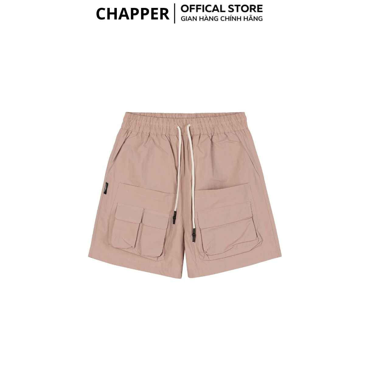 Quần short gió Chapper 2 lớp cao cấp, phiên bản túi hộp - QSCP014