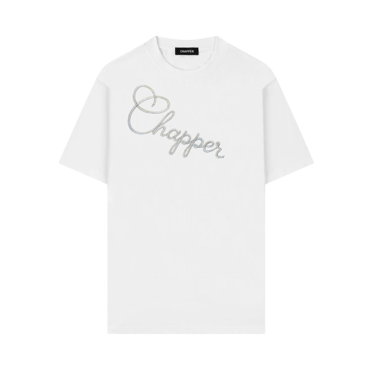 Áo thun nam nữ CHAPPER thêu slogan chéo, định lượng 280gsm thoáng mát, form unisex - APCP045