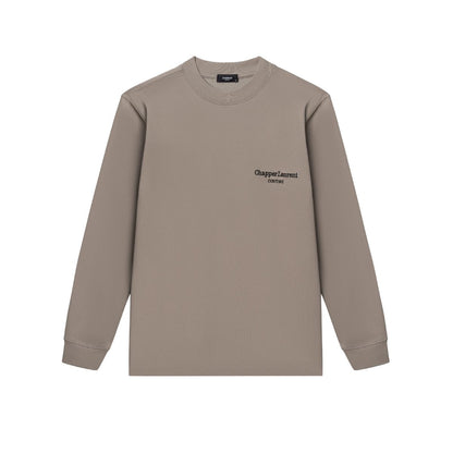 Áo dài tay nỉ CHAPPER cao cấp không bai nhão, không xù lông, hoạ tiết thêu Couture - ADCP007