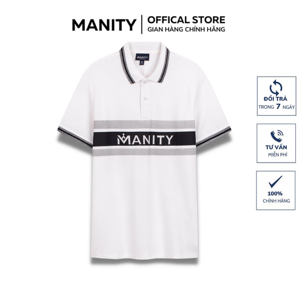 Áo Polo nam slogan Manity - PLM05