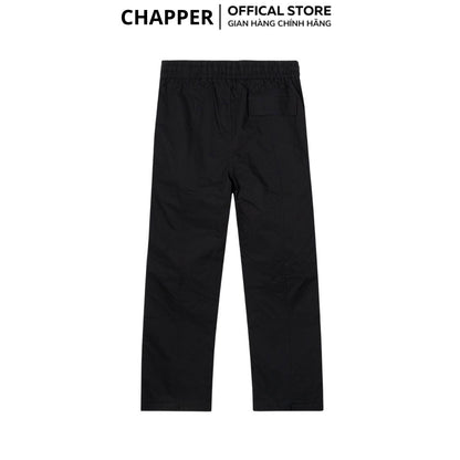 Quần dài nam CHAPPER chất liệu gió vân chìm cao cấp hoạ tiết kẻ ô thêu logo - QCP009