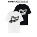 Áo thun nam nữ cổ tròn Chapper chữ thêu da, form Unisex, vải cotton thoáng mát - APCP005
