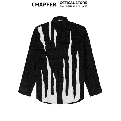 Áo sơ mi nam nữ dài tay CHAPPER vải tua rua ngọn lửa - SMCP002