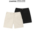 Quần short kaki nam CHAPPER vải kaki nhập khẩu co giãn 2 chiều, cạp chun dáng trên gối chính hãng - QSCP011