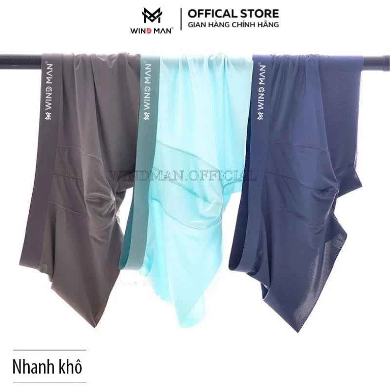 Quần Sịp Nam Boxer Thun Lạnh Windman, Chất Đúc Su Siêu Mỏng Kháng Khuẩn Co Dãn 4 Chiều